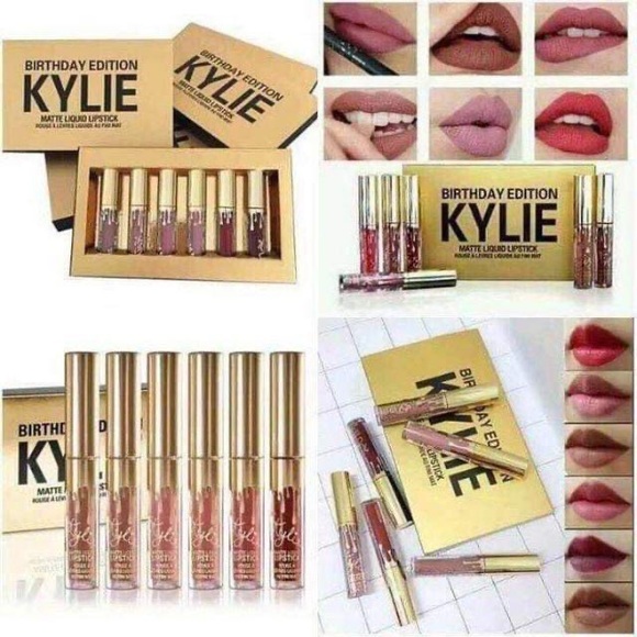 KYLIE COSMETICS BIRTHDAY EDITION 2016 MATTE LIQUID LIPSTICK 6 PIECE KIT - Picture 3 of 8